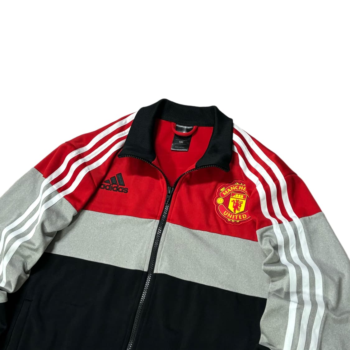 아디다스 맨유 져지 스포티 트랙탑 검흰 블랙 상품이미지2