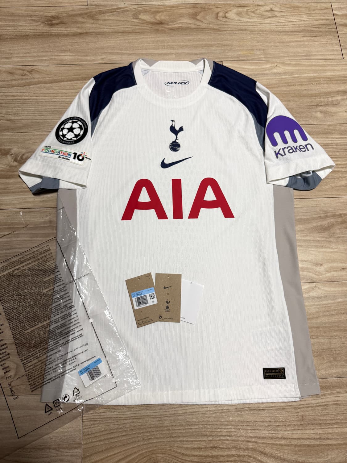 [해외 M] 25-26 토트넘 어센틱 챔스패치 논마킹 유니폼 상품이미지1