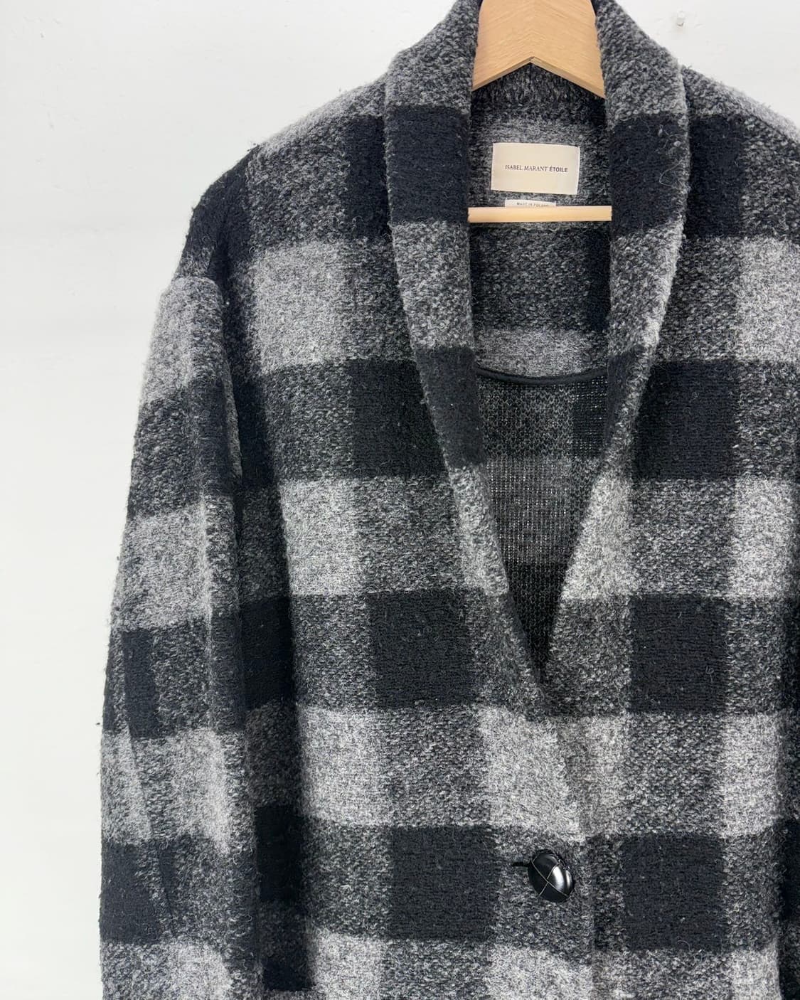 이자벨마랑 에뚜왈 엘리엇 지노체크 울 코트 상품이미지2