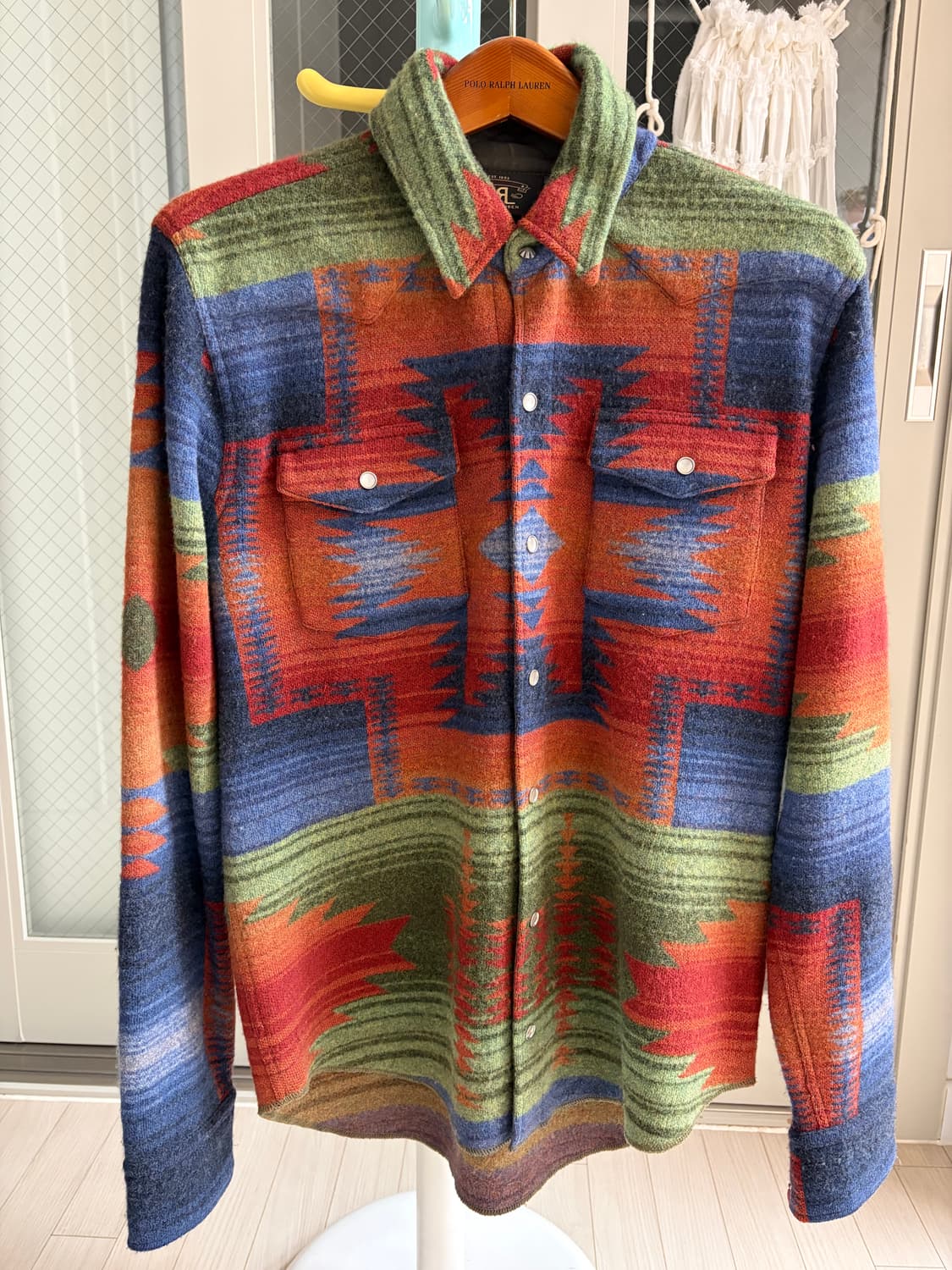 RRL 울 웨스턴셔츠 비컨패턴  상품이미지1