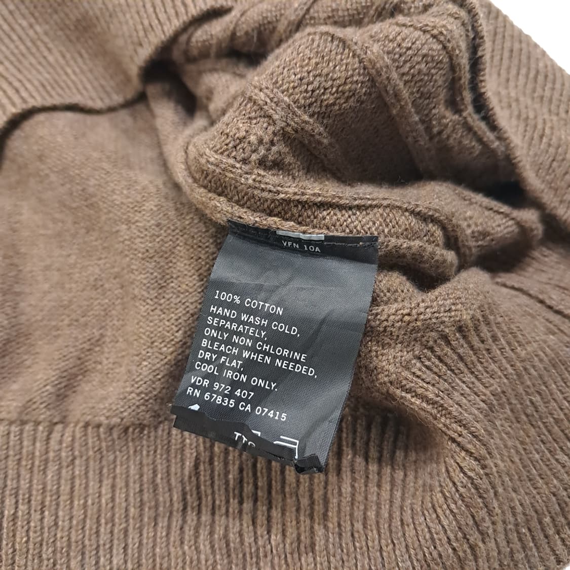 CL135 2XL 노티카 00s 카푸치노브라운 케이블 니트 베스트 상품이미지5