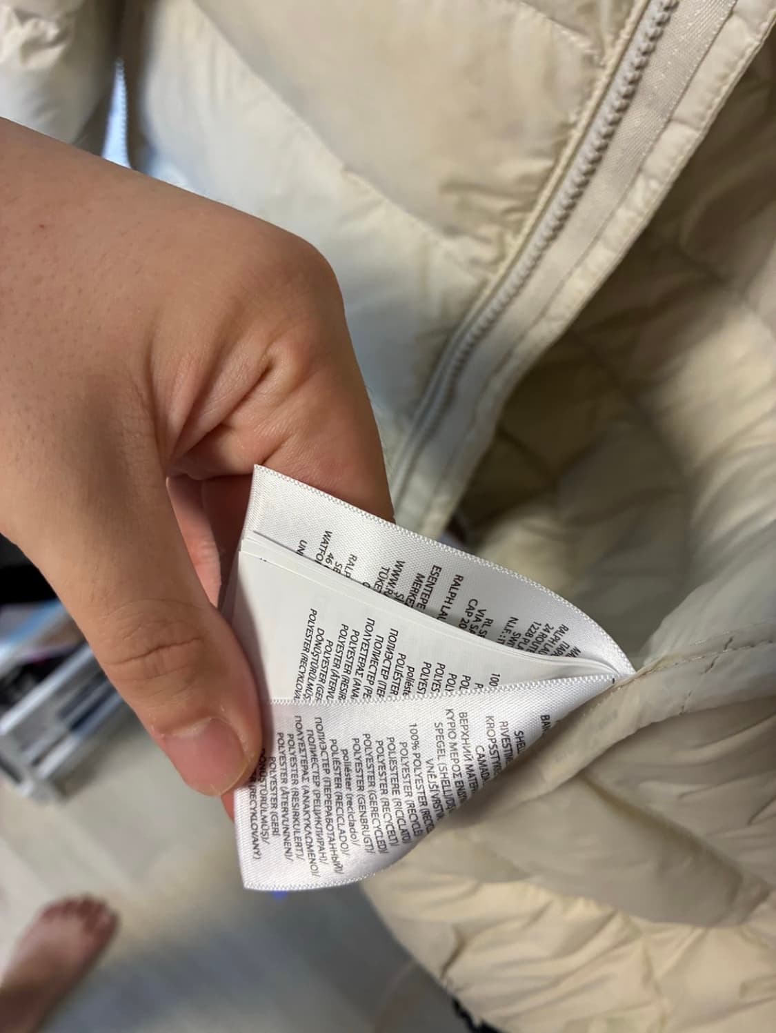 폴로 경량패딩 m 상품이미지4