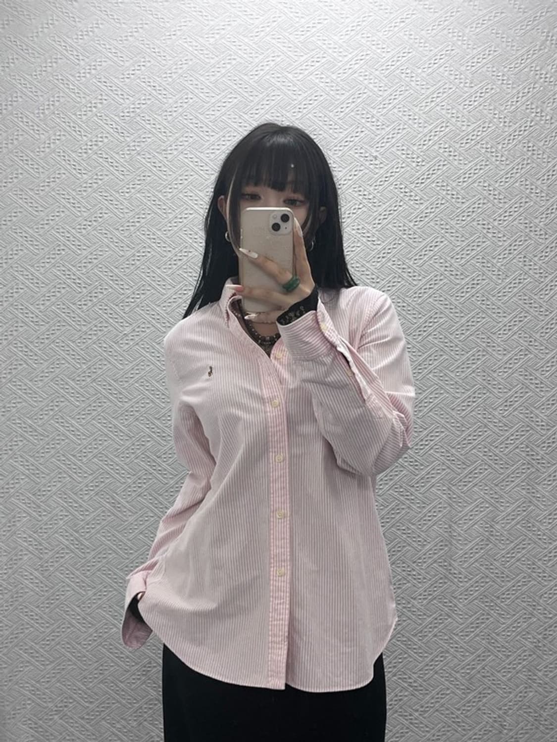 폴로 랄프로렌 빈티지 여리 핑크 옥스포드 셔츠 L C09388 상품이미지2