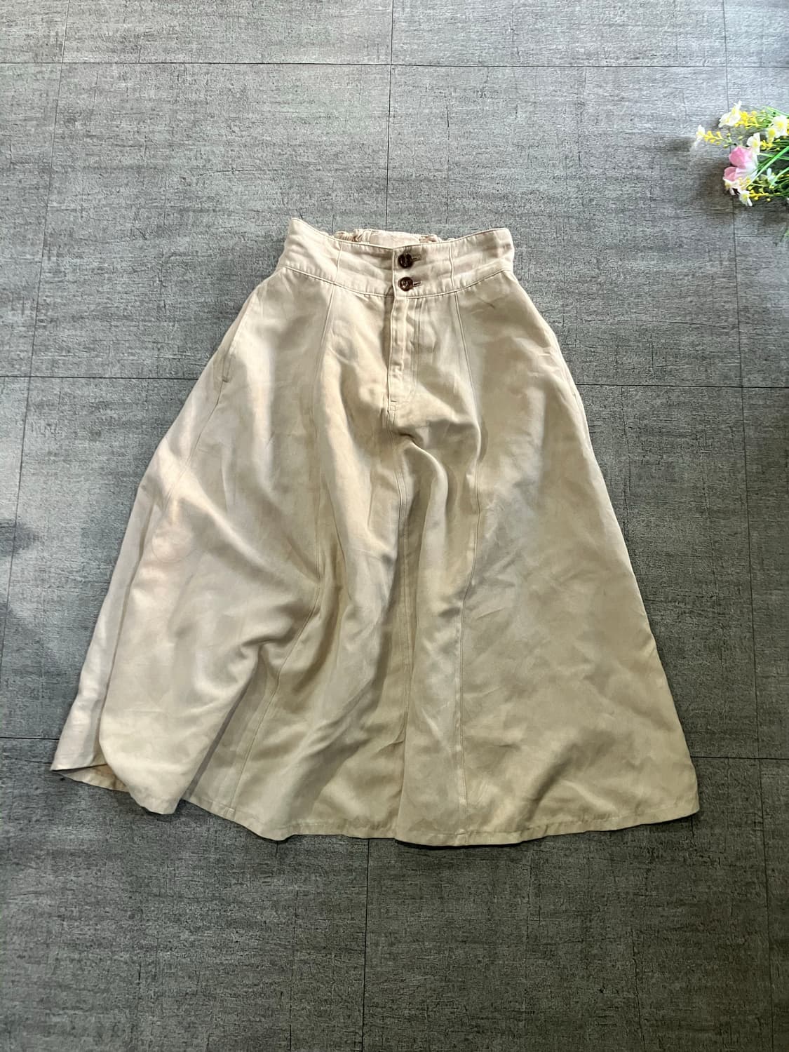 일본빈티지 Colza 하구미모리걸 할메카지 퍼퓰럼 a핏스커트 상품이미지1