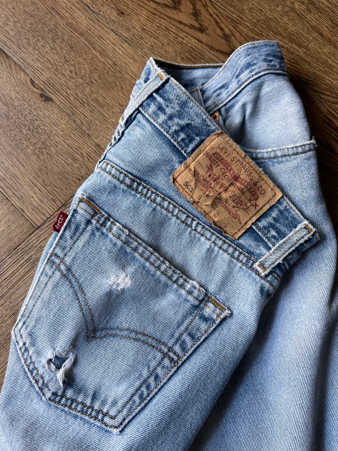 [30]리바이스 유럽메이드 00501 빈티지 페이딩 데님 팬츠 상품이미지4