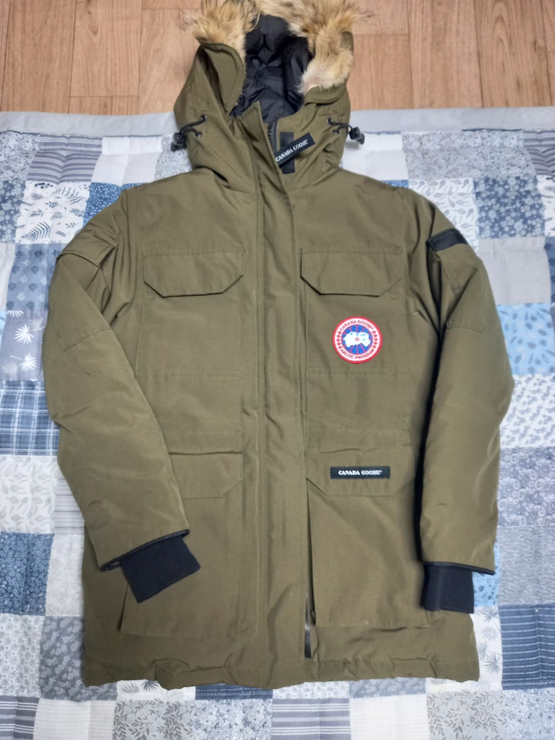 캐나다구스 퓨전 여성 파카패딩  카키 xxs 상품이미지1