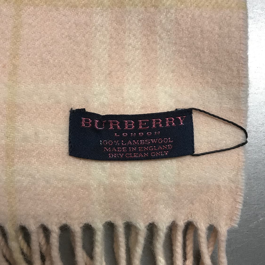 버버리 정품 램스울 머플러 핑크 상품이미지4
