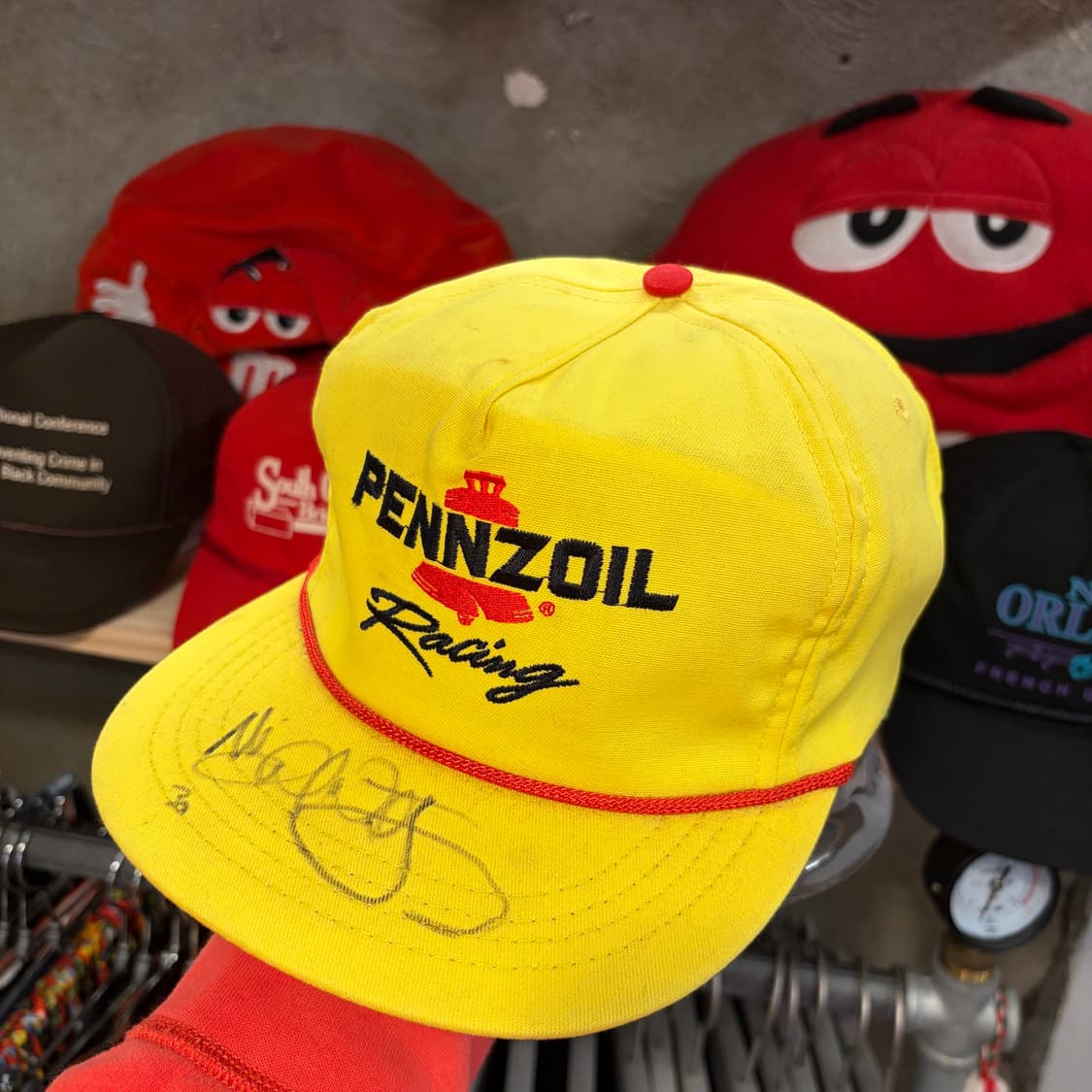 90s Made in USA 빈티지 펜조일 레이싱 트러커 볼캡 모자  상품이미지3