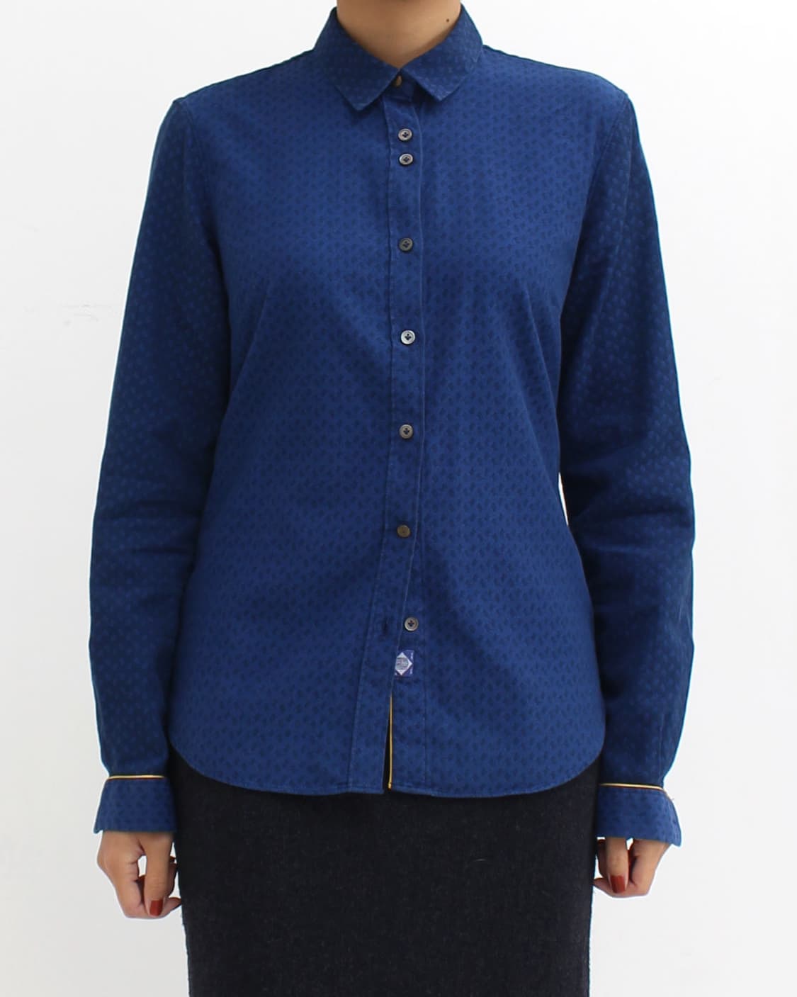 폴스미스 빈티지 블루 패턴 블라우스 셔츠 상품이미지9