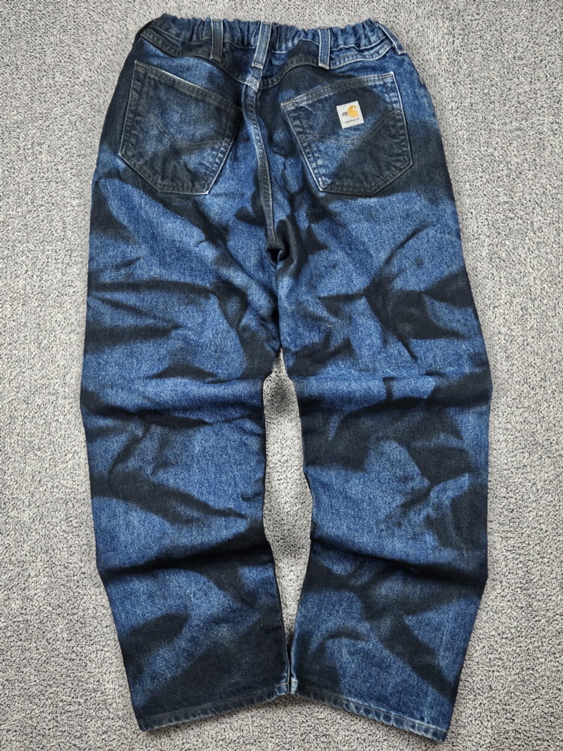 칼하트FR 밴딩 다잉워시드커스텀 워크데님 팬츠  (38X32)/10279 상품이미지4