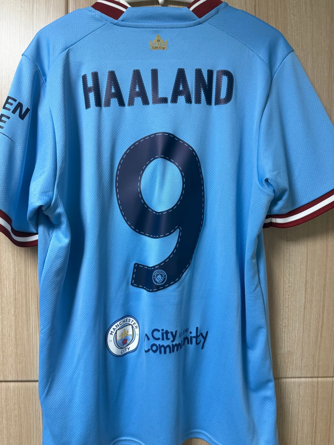 맨체스터 시티 22-23 트레블킷 홈 홀란드 판매 상품이미지4