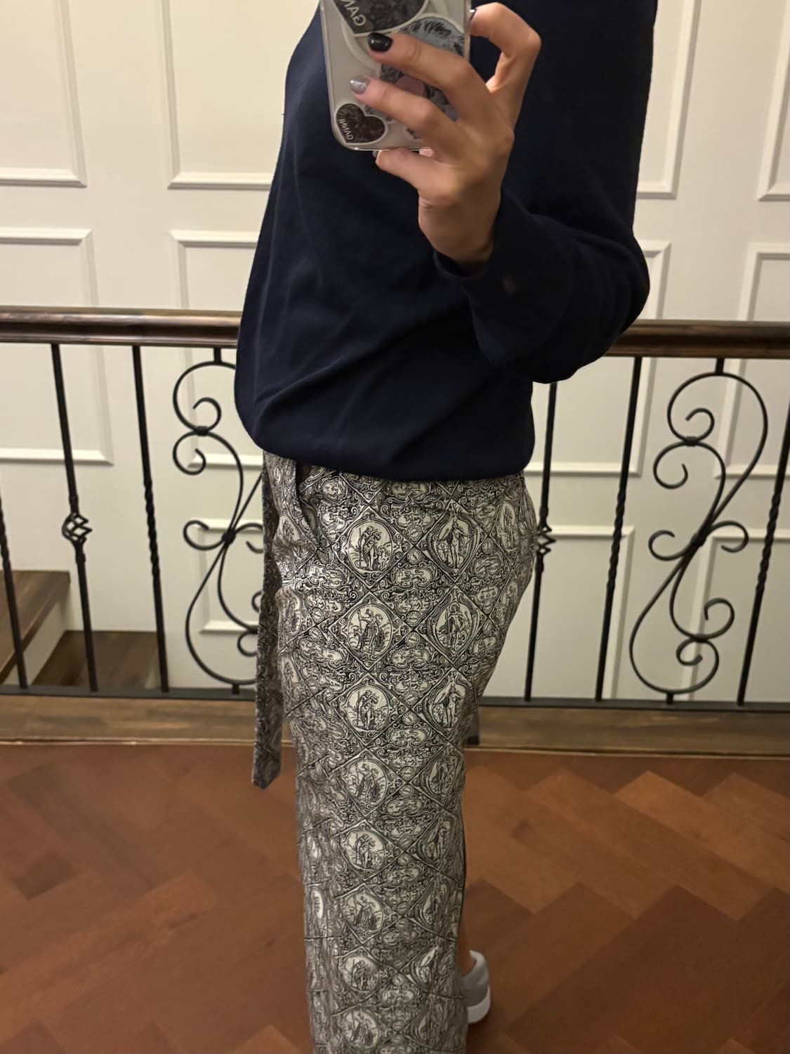 잉크 슬릿 롱스커트 상품이미지5