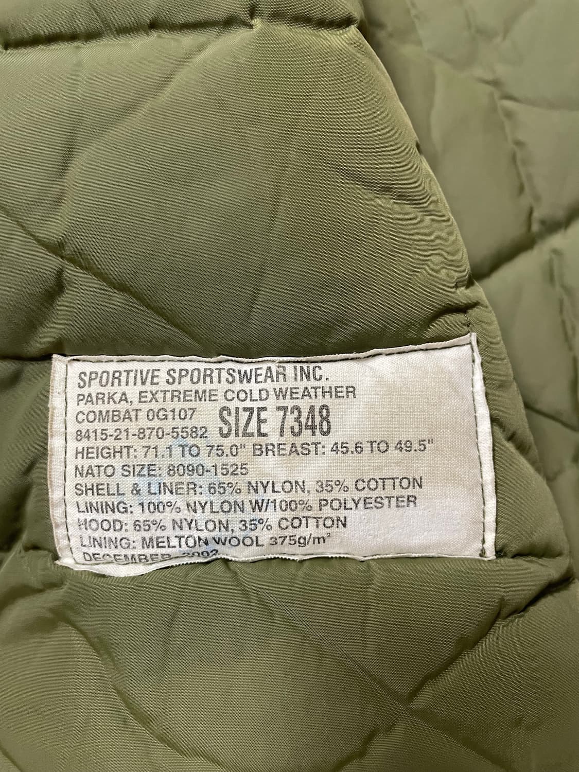 캐나다군 IECS 콜드웨더파카 [데드스탁급] 상품이미지7