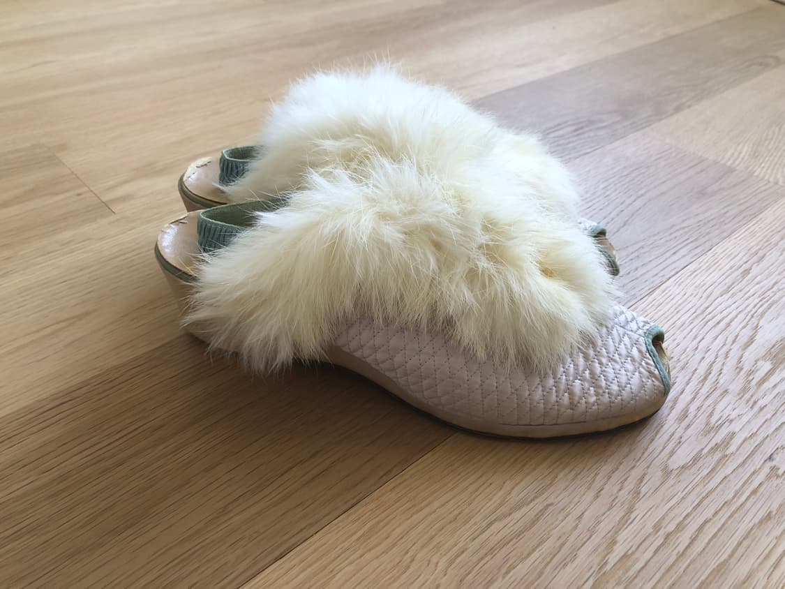 [직수입] 빈티지 1950s 퍼 룸슈즈 상품이미지4