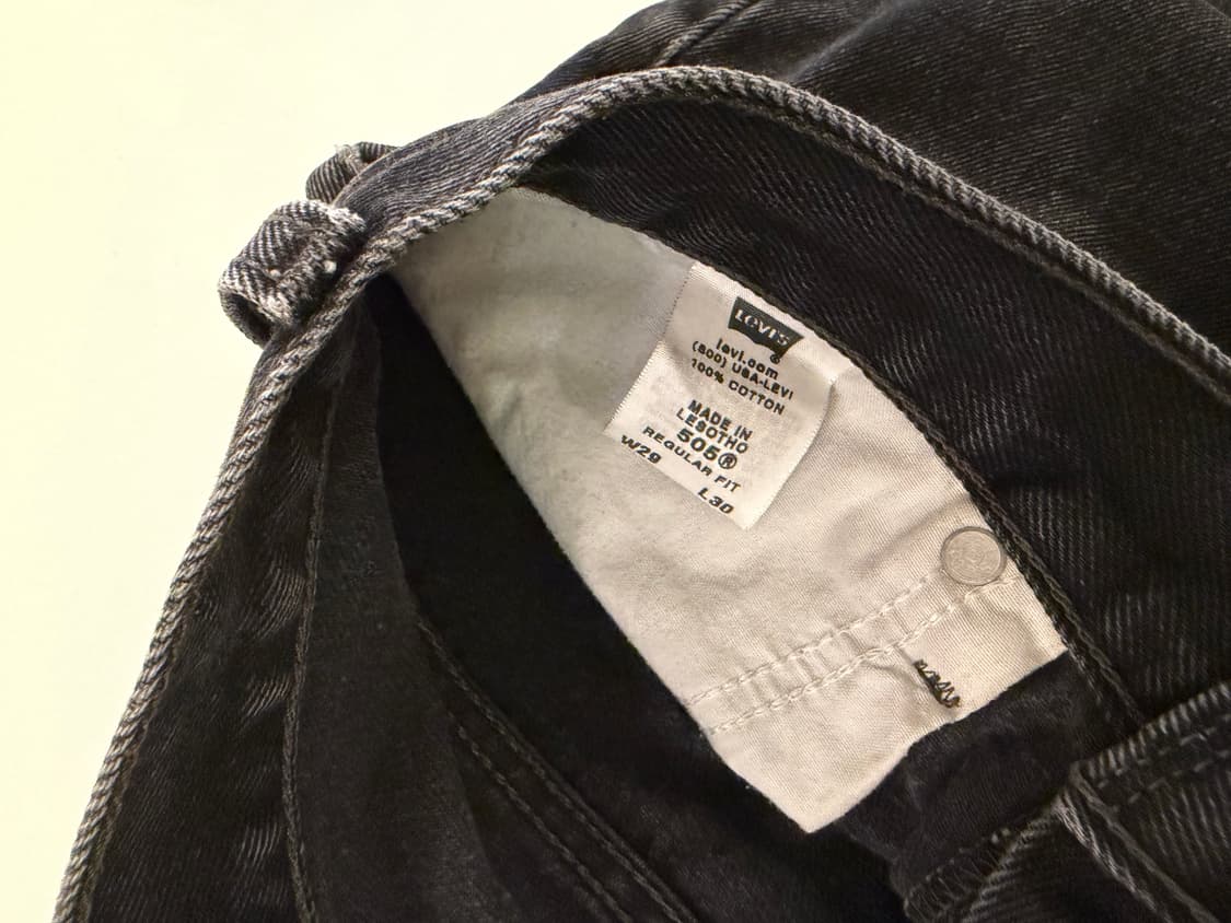 Levis 505 Black Jeans 블랙 진 데님 리바이스  상품이미지6