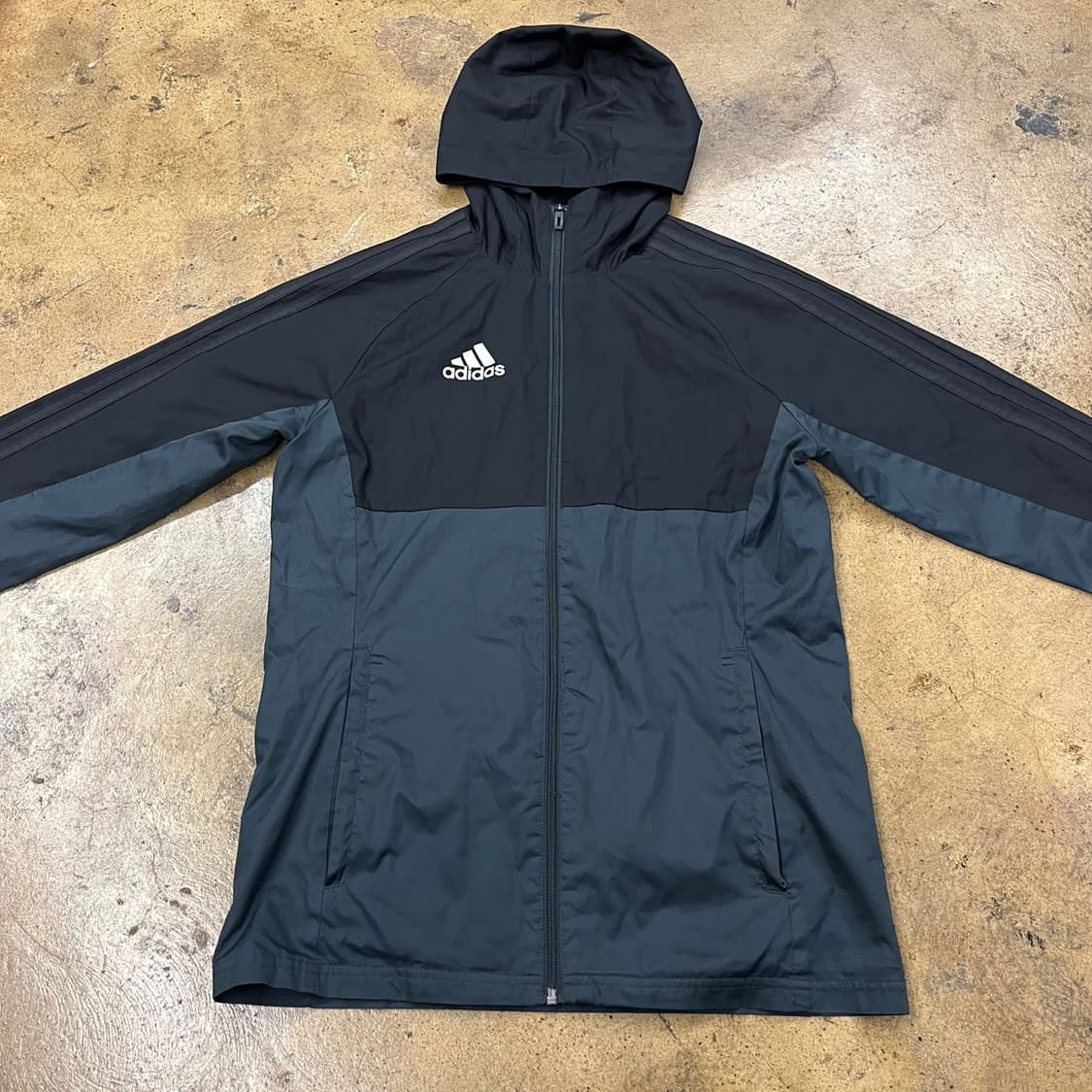 [정품/95] 아디다스 후드 바람막이 블랙 그레이 b8 상품이미지3
