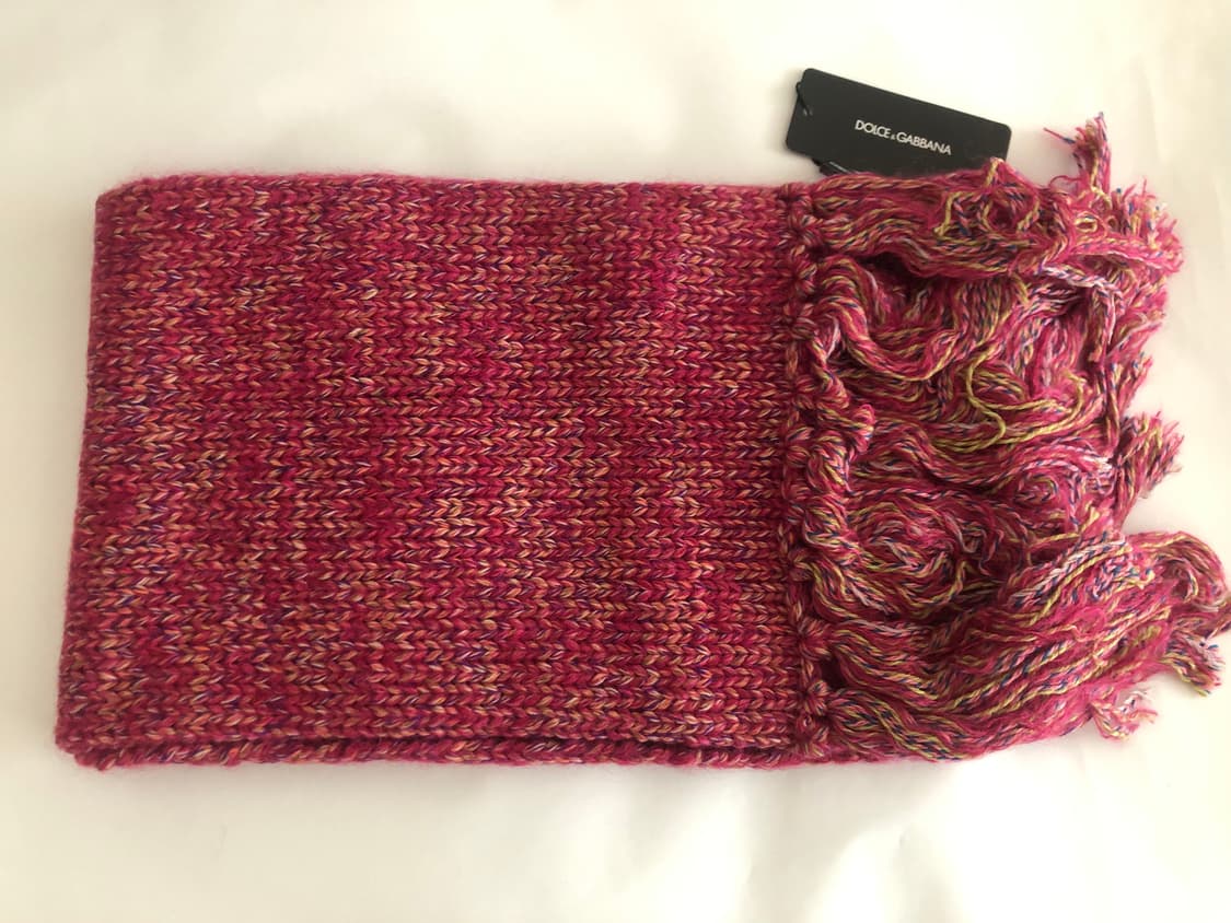 돌체앤가바나 멀티컬러 울 프린지 머플러 목도리 상품이미지5