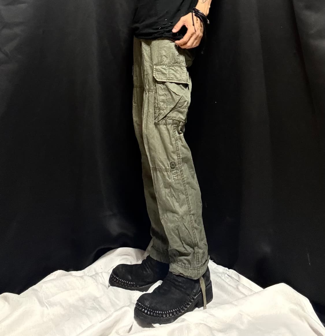 “Unknown” Y2K Khaki Cargo Pants 상품이미지2