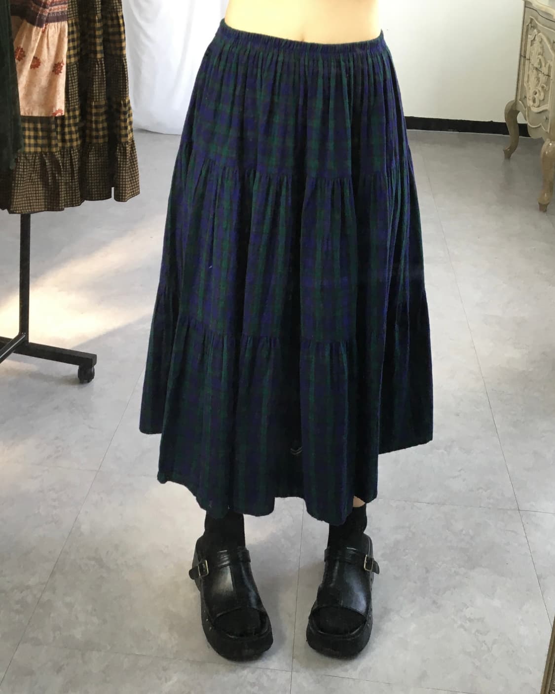 Check pattern skirt 상품이미지7