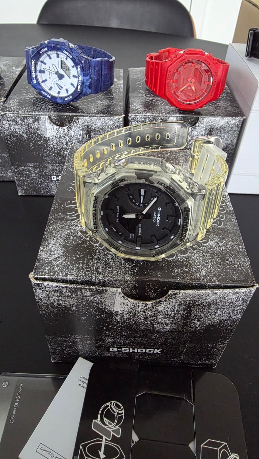 백화점판/풀셋) 지샥 GA-2100 투명 시계 상품이미지1