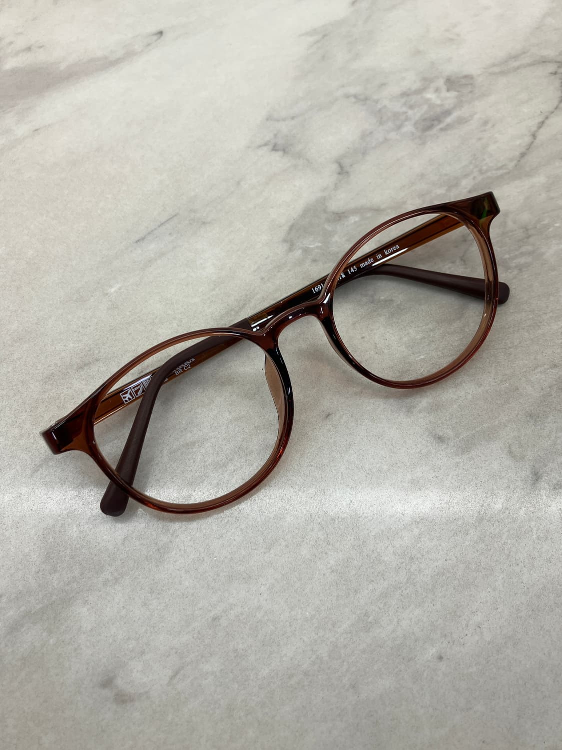 B29 카라 KARRA 브라운 라운드 뿔테 안경1691(13g) 상품이미지1