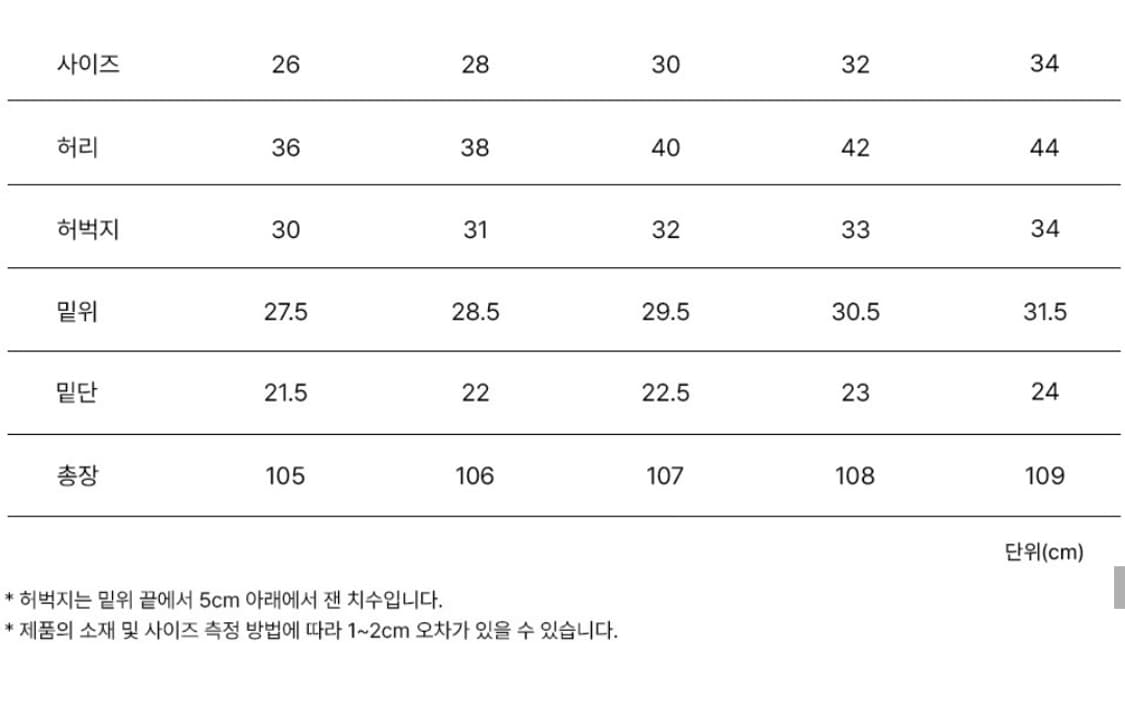 브랜디드 1898 블랭크 진 와이드 스트레이트 26 상품이미지4