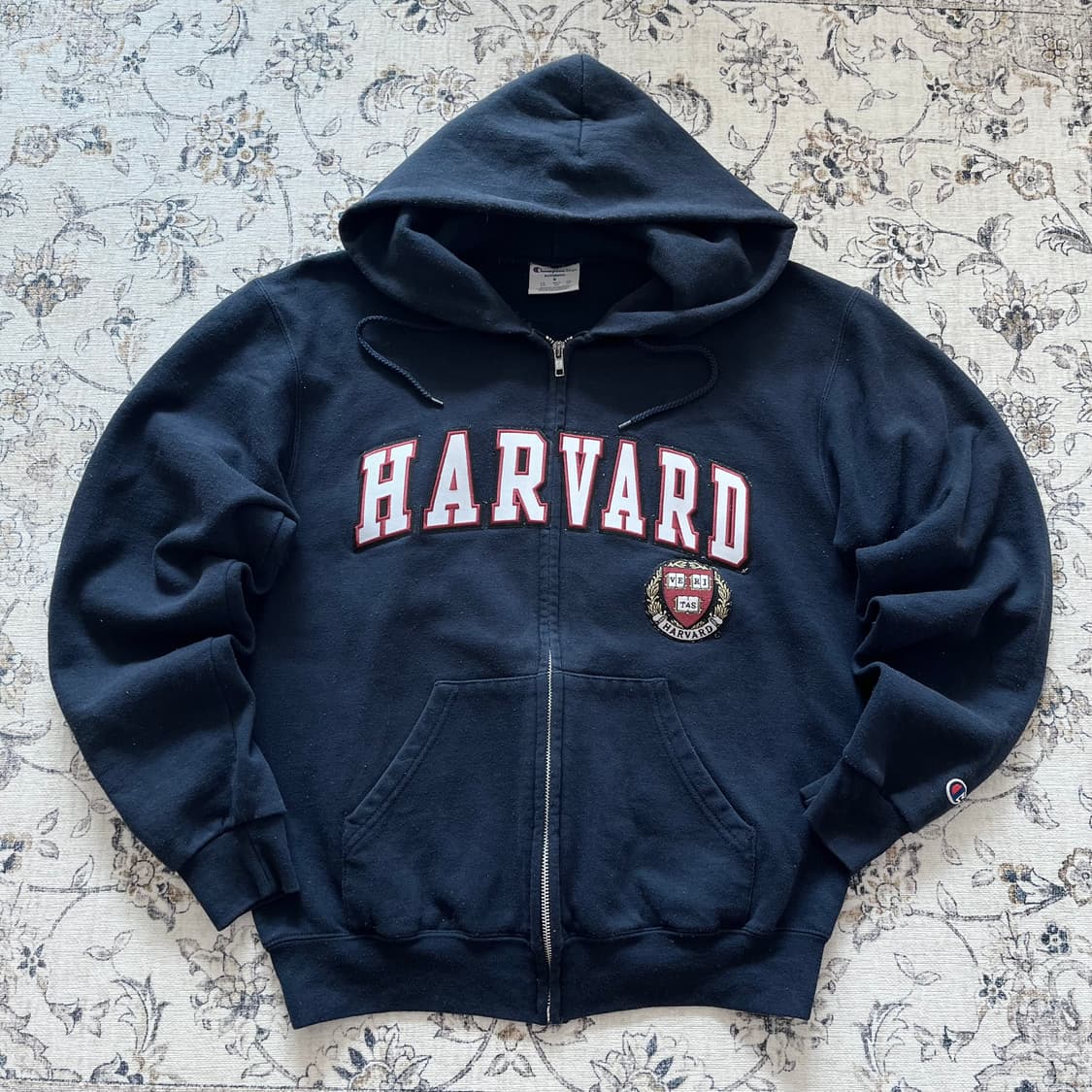 챔피온 하버드 로고 후드집업 상품이미지1