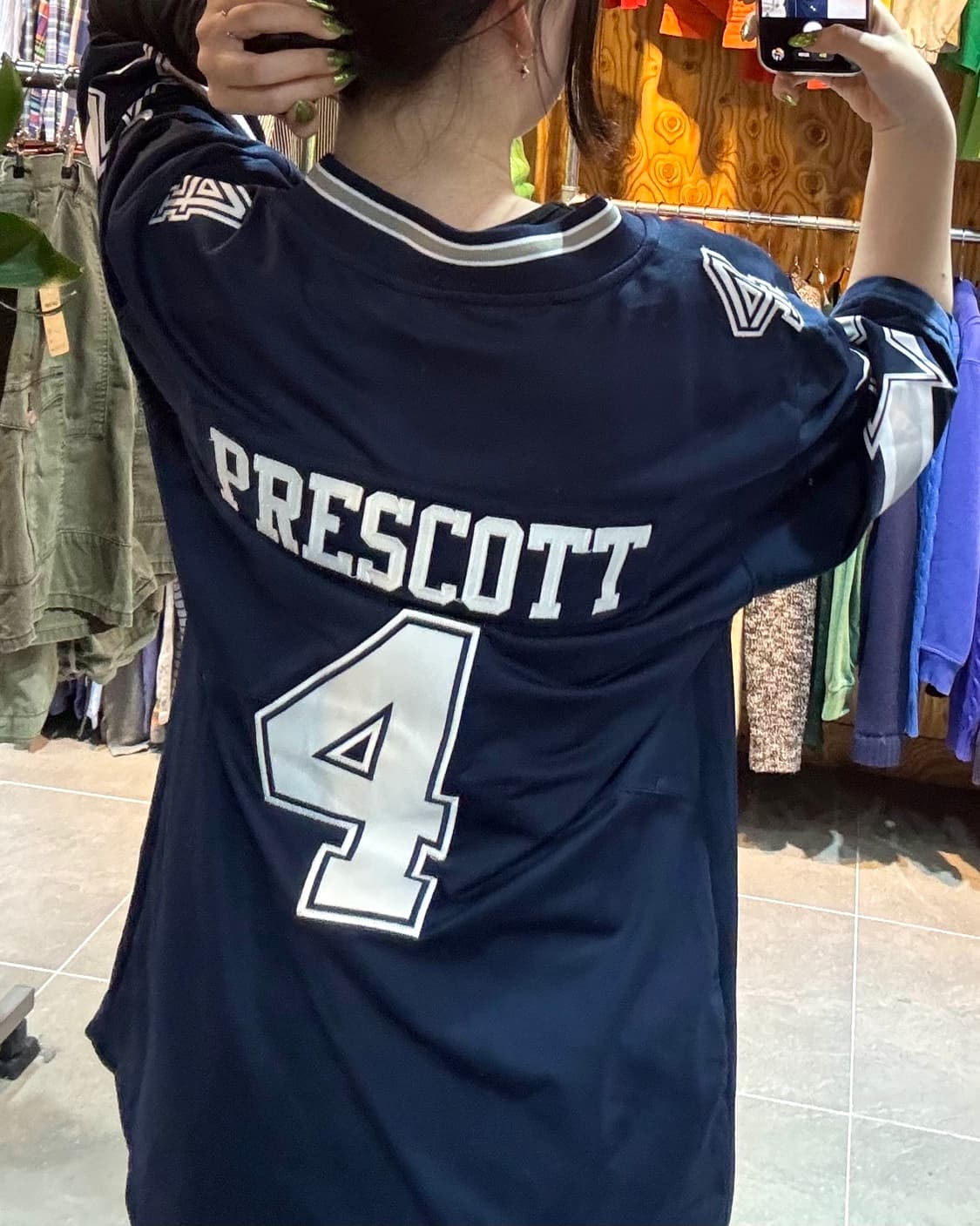 S NFL Prescott 네이비 져지 반팔티 상품이미지2