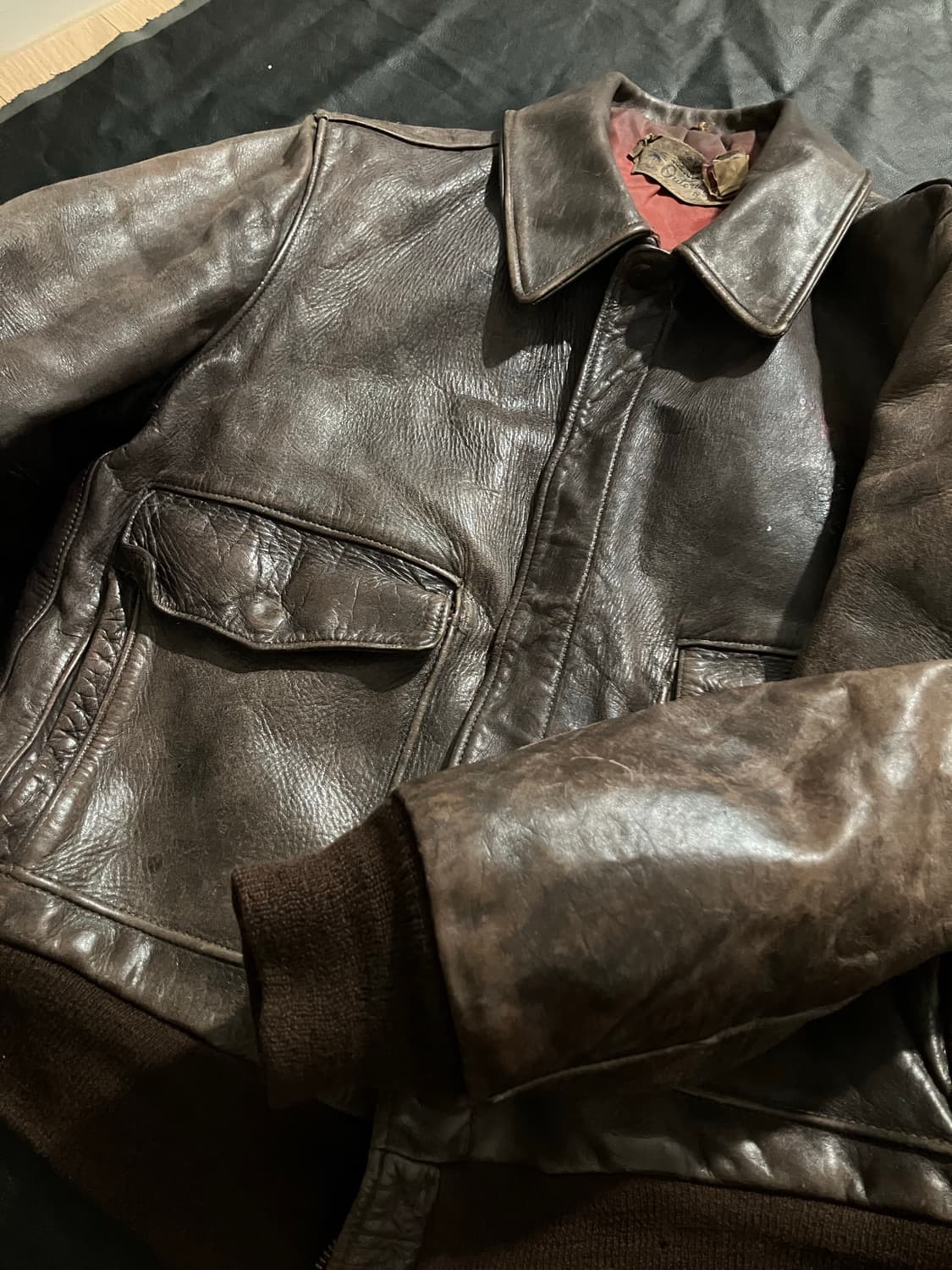 🇺🇸 40s HERCULES 허큘리스 홀스하이드 A-2 자켓 상품이미지3