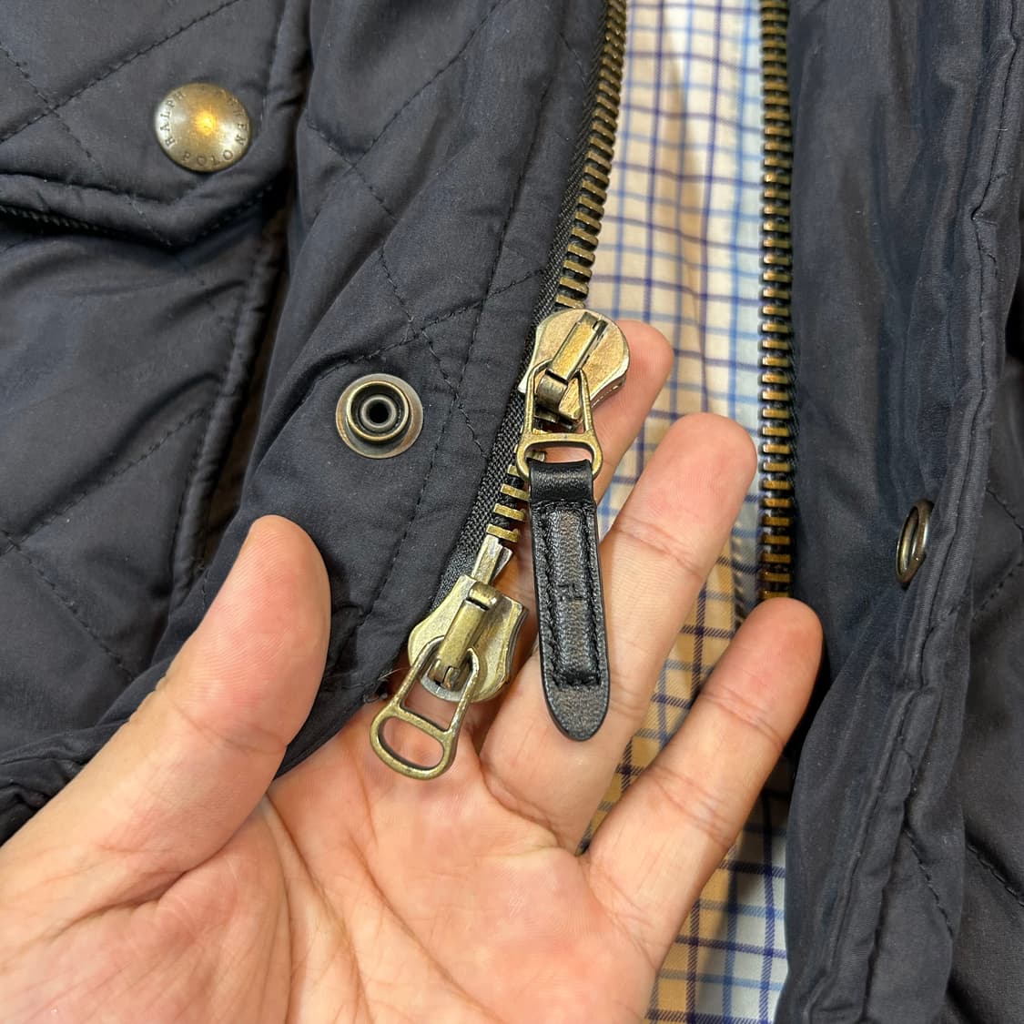 M) 폴로 랄프로렌 클래식 다이아몬드 퀼팅 바버 자켓 상품이미지6