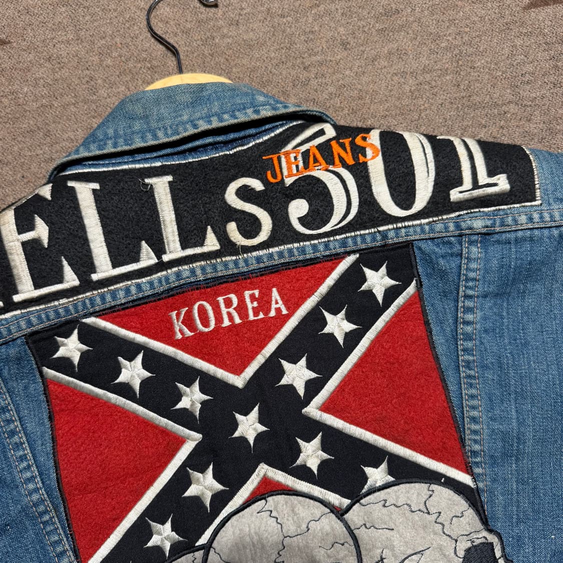 USA 메버릭스 할리데이비슨 커스텀 데님 조끼 베스트 M~L 상품이미지6