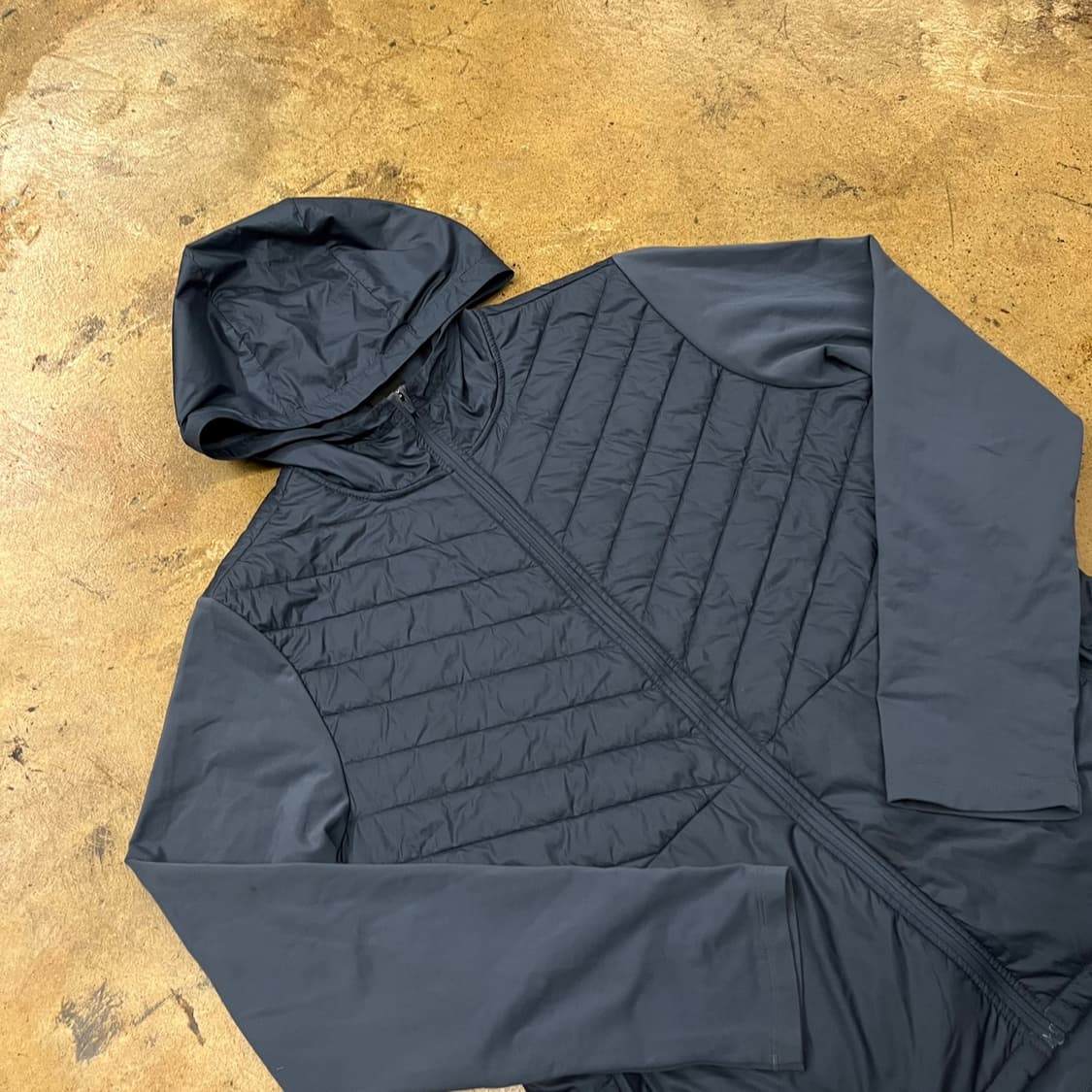 [정품/L] 나이키 에어로로프트 네이비 퀼팅 후드 집업 자켓 b16 상품이미지1