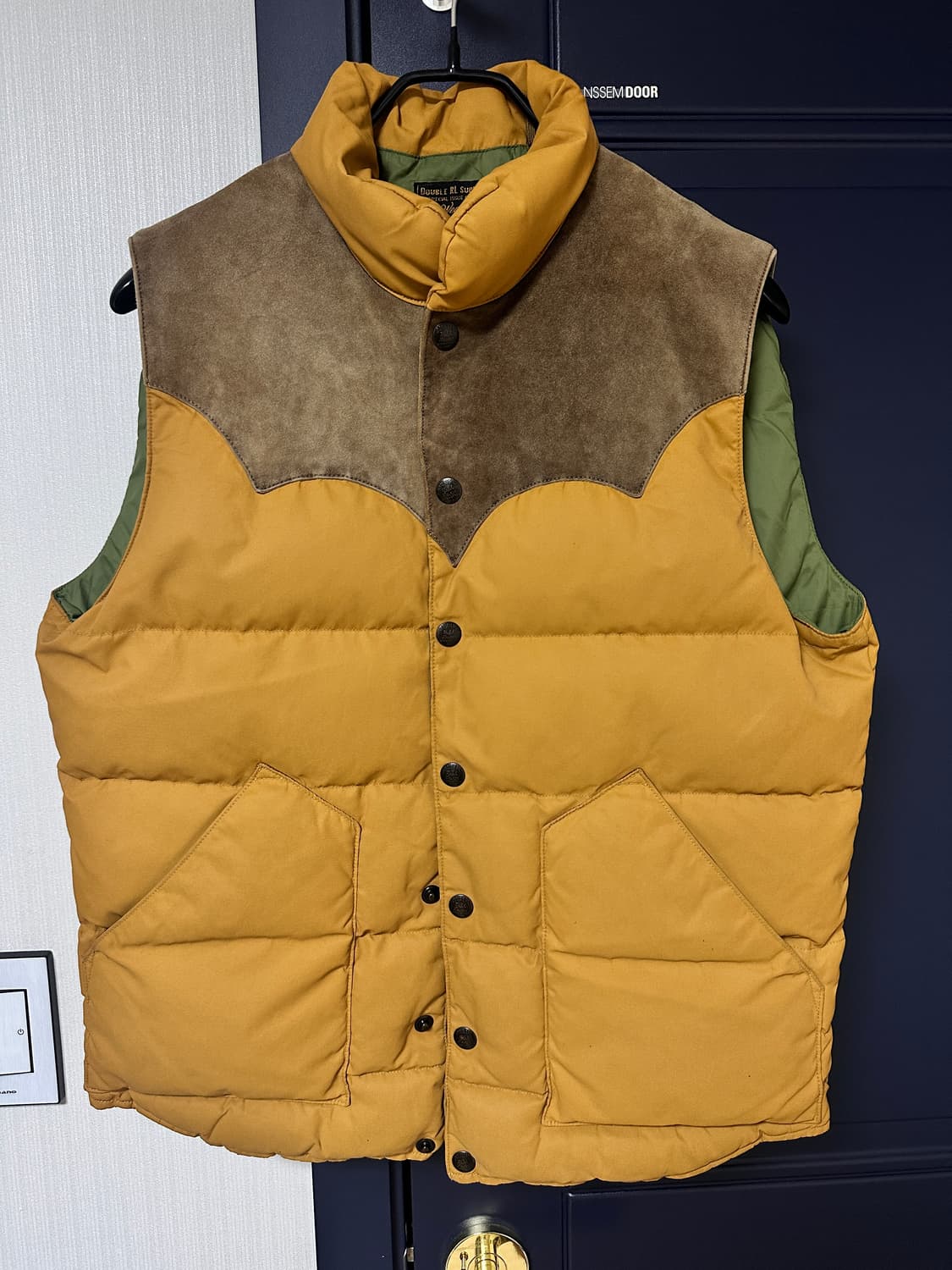 RRL 스웨이드 요크 패딩 베스트 S 상품이미지2