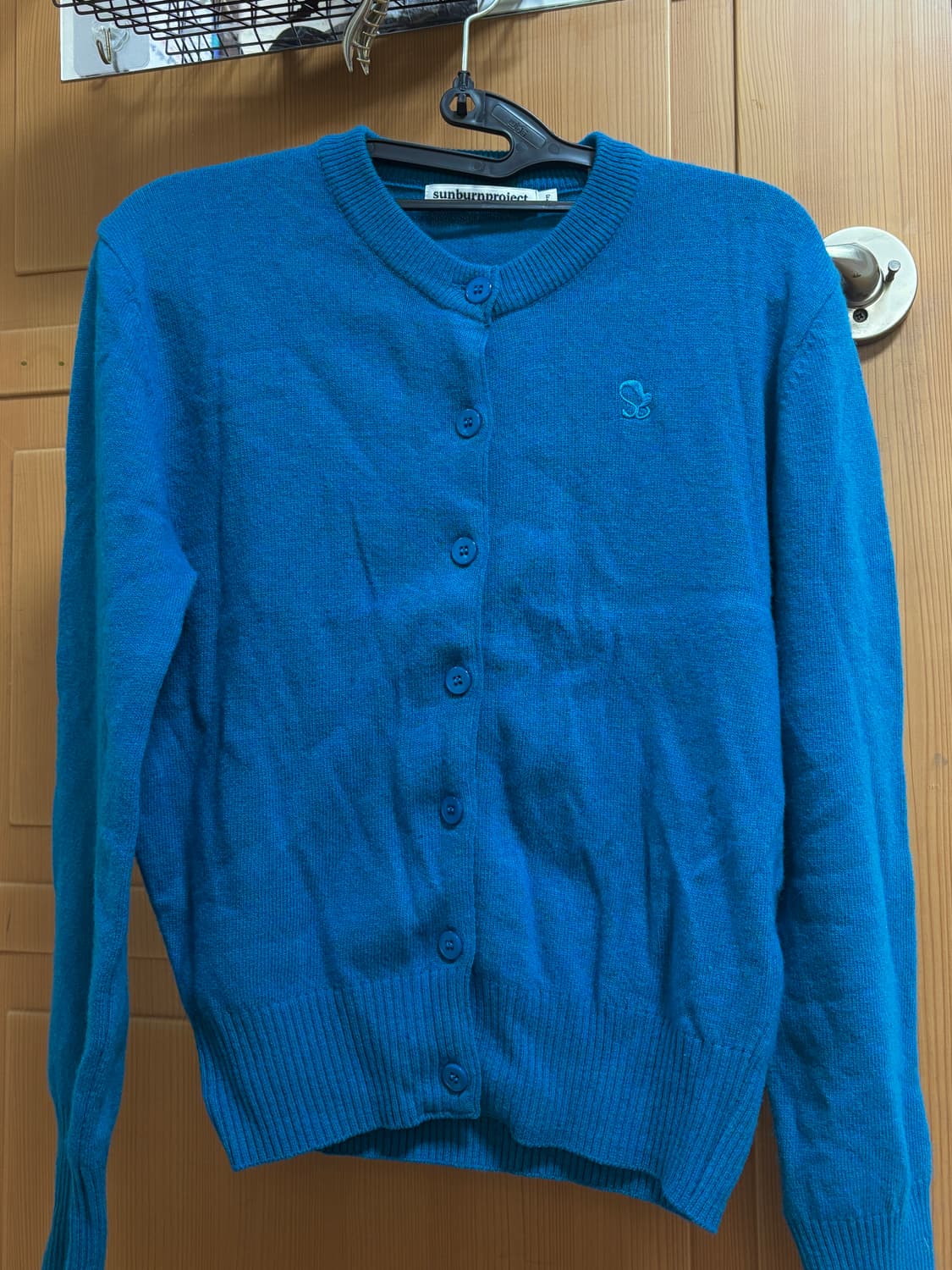 Sunburnproject 캐시미어 가디건 blue 상품이미지2