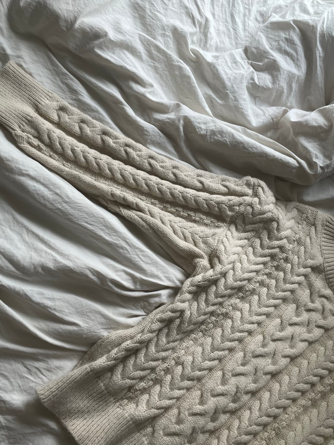 빈티지 모리걸 꽈배기 니트 상품이미지4