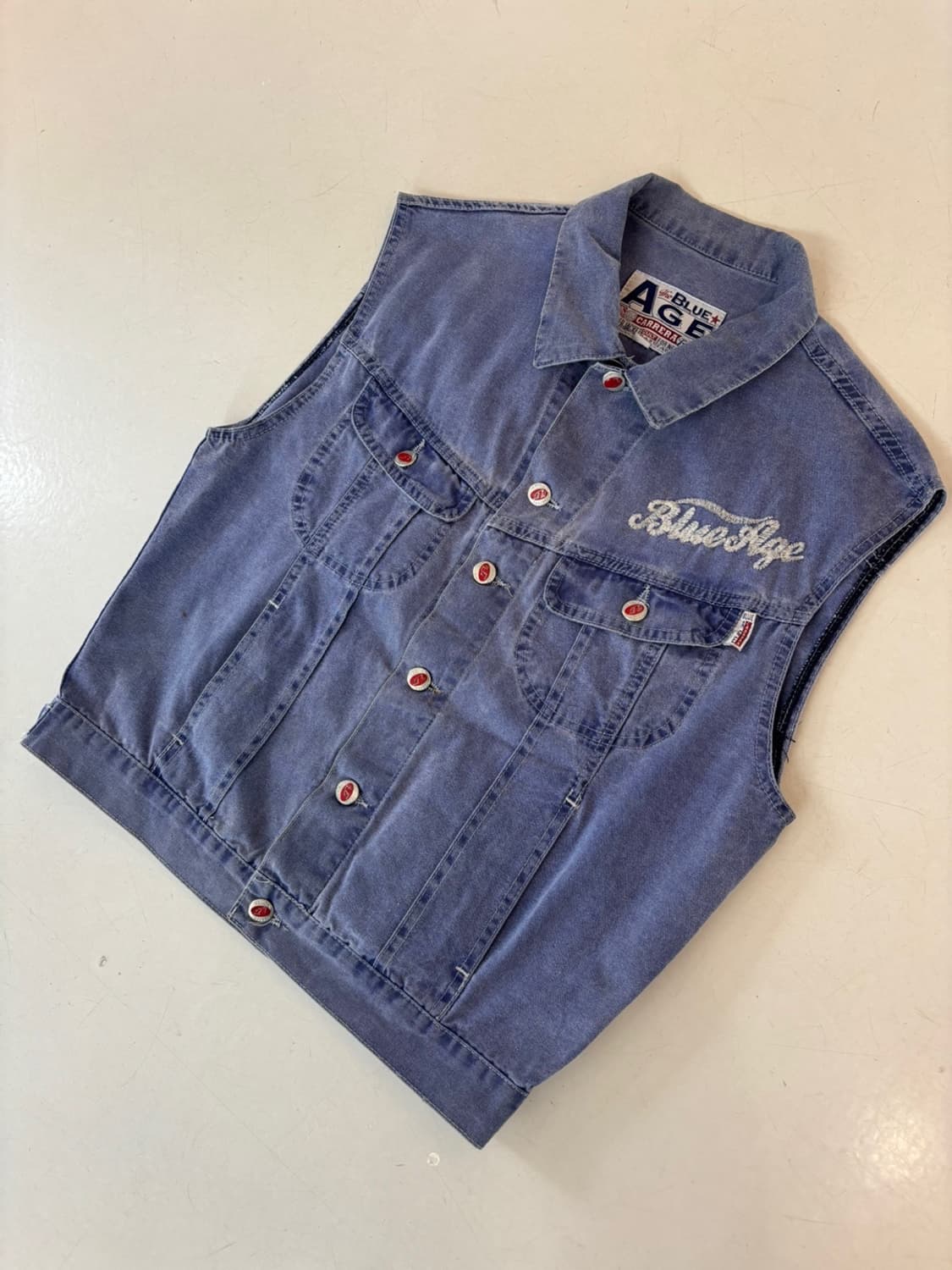 The Blue Age Carrera Denim Vest 상품이미지3