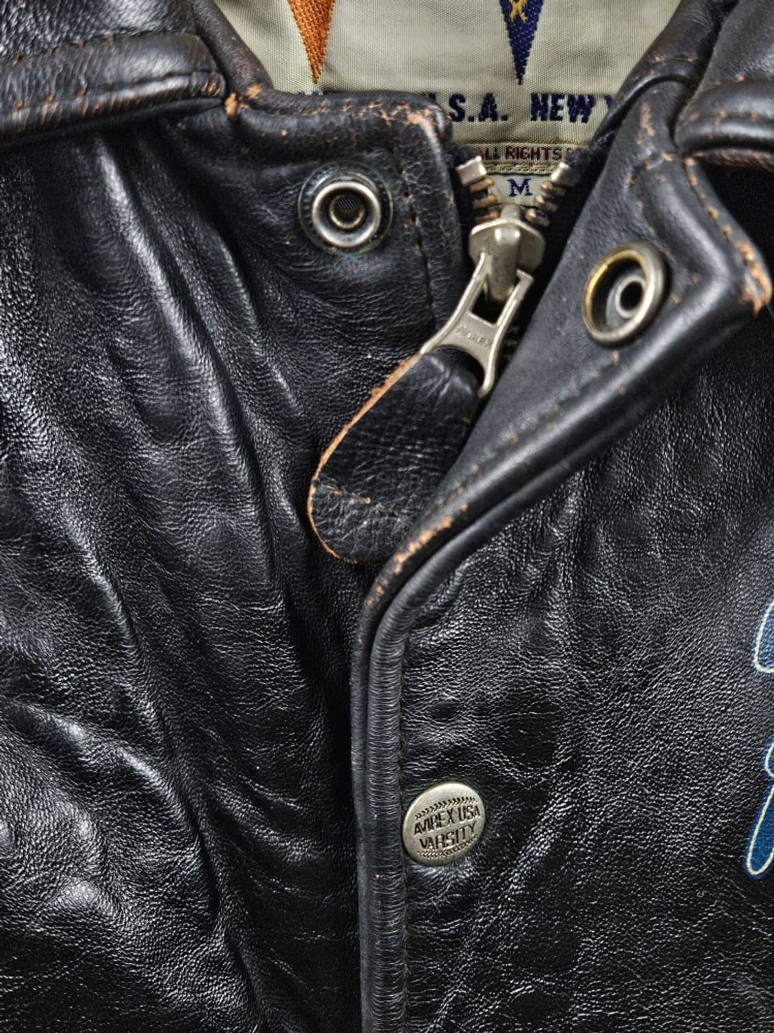 90's 아비렉스 터스키기 레드테일즈 가죽 자켓 ( M ) / 10977 상품이미지6