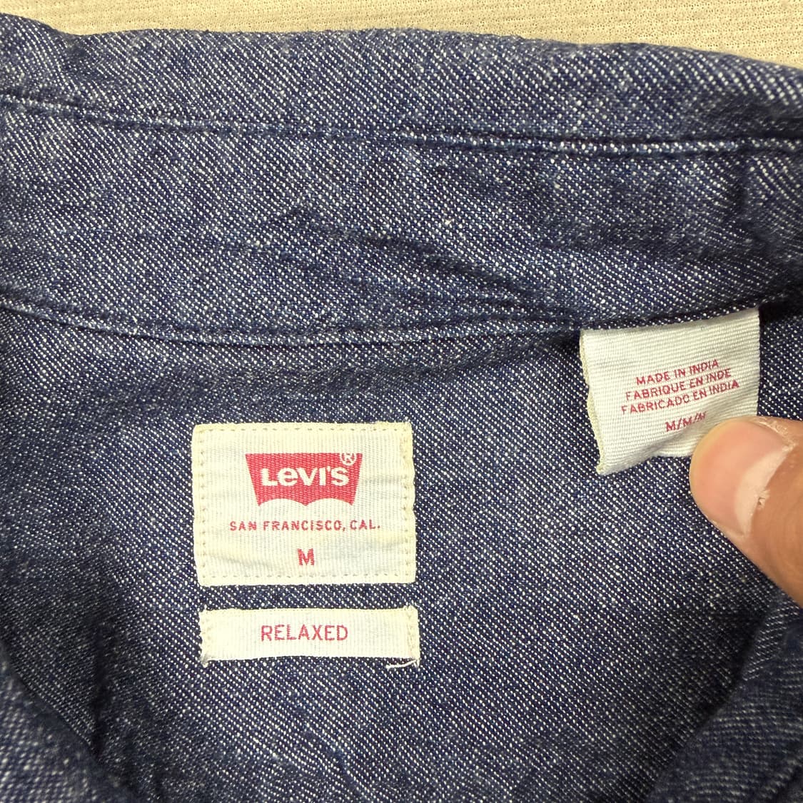 (M)리바이스 Levis 투포켓 데님워크셔츠 상품이미지2
