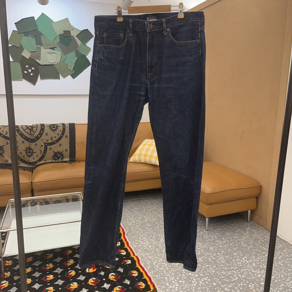 재팬블루진 J401 빈티지 캐주얼 와이드 데님팬츠 34인치 C07634 상품이미지3