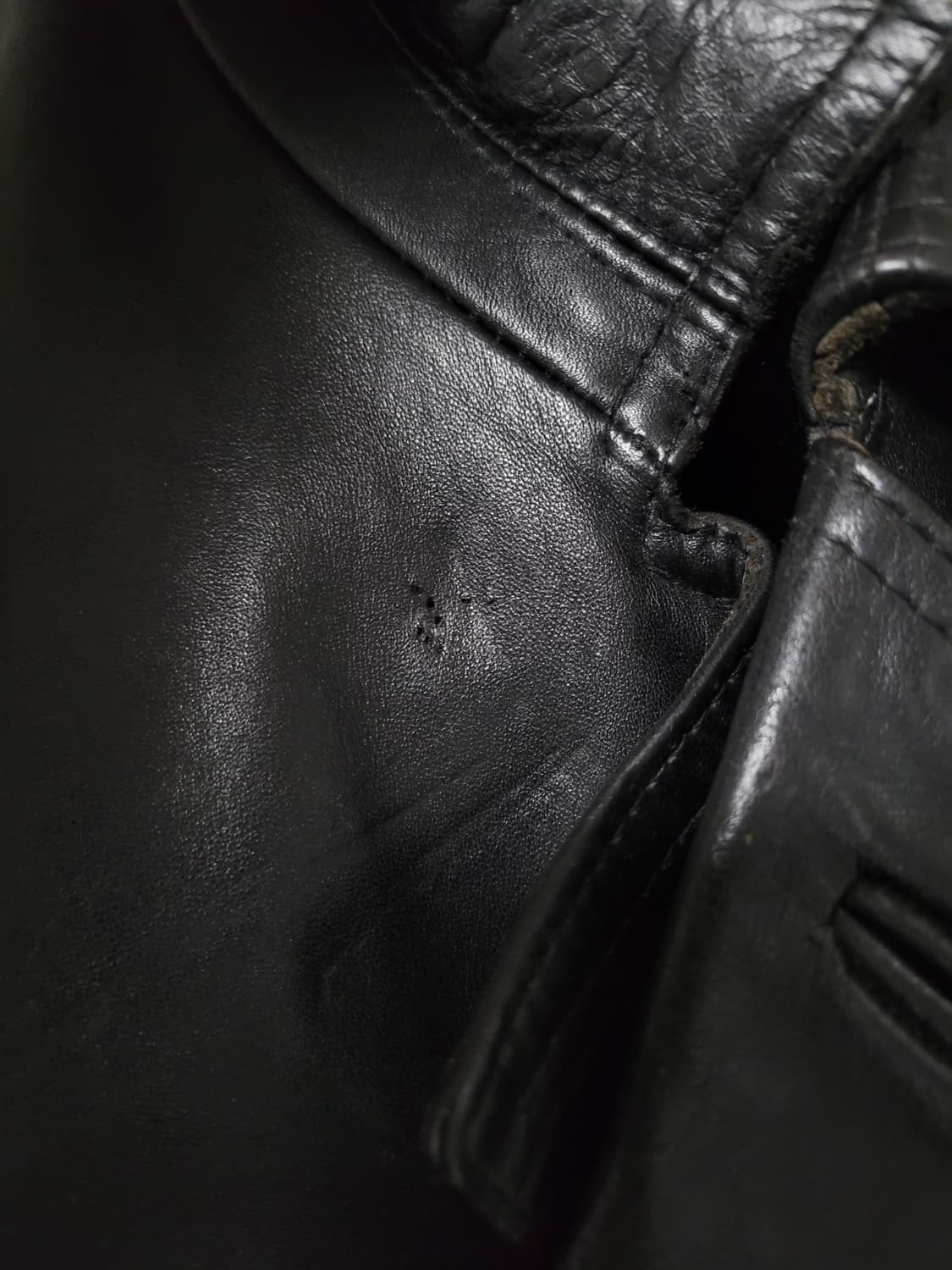 German 80s heavy leather coat 상품이미지9