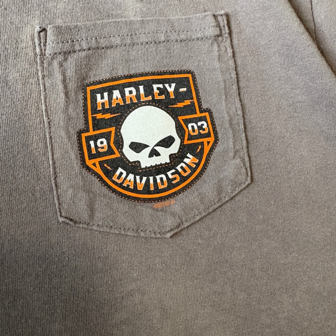 할리데이비슨 정품 페이딩 그레이 반팔 티셔츠 반팔티 상품이미지6