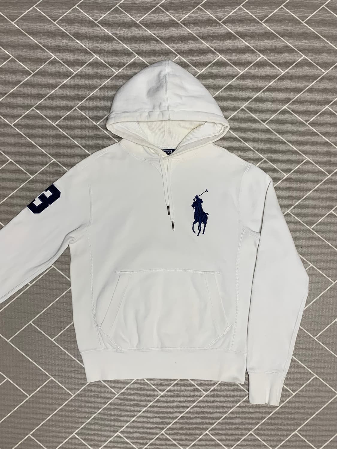 폴로 빅포니 후드티 화이트 상품이미지1