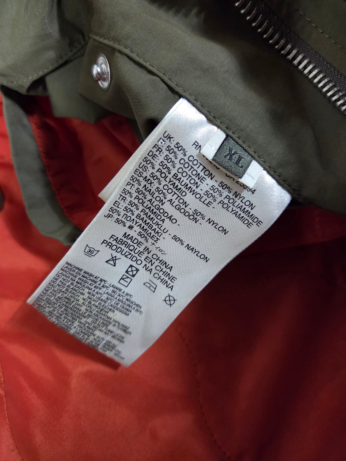 디젤 카키색 ma-1 봄버 자켓 상품이미지4