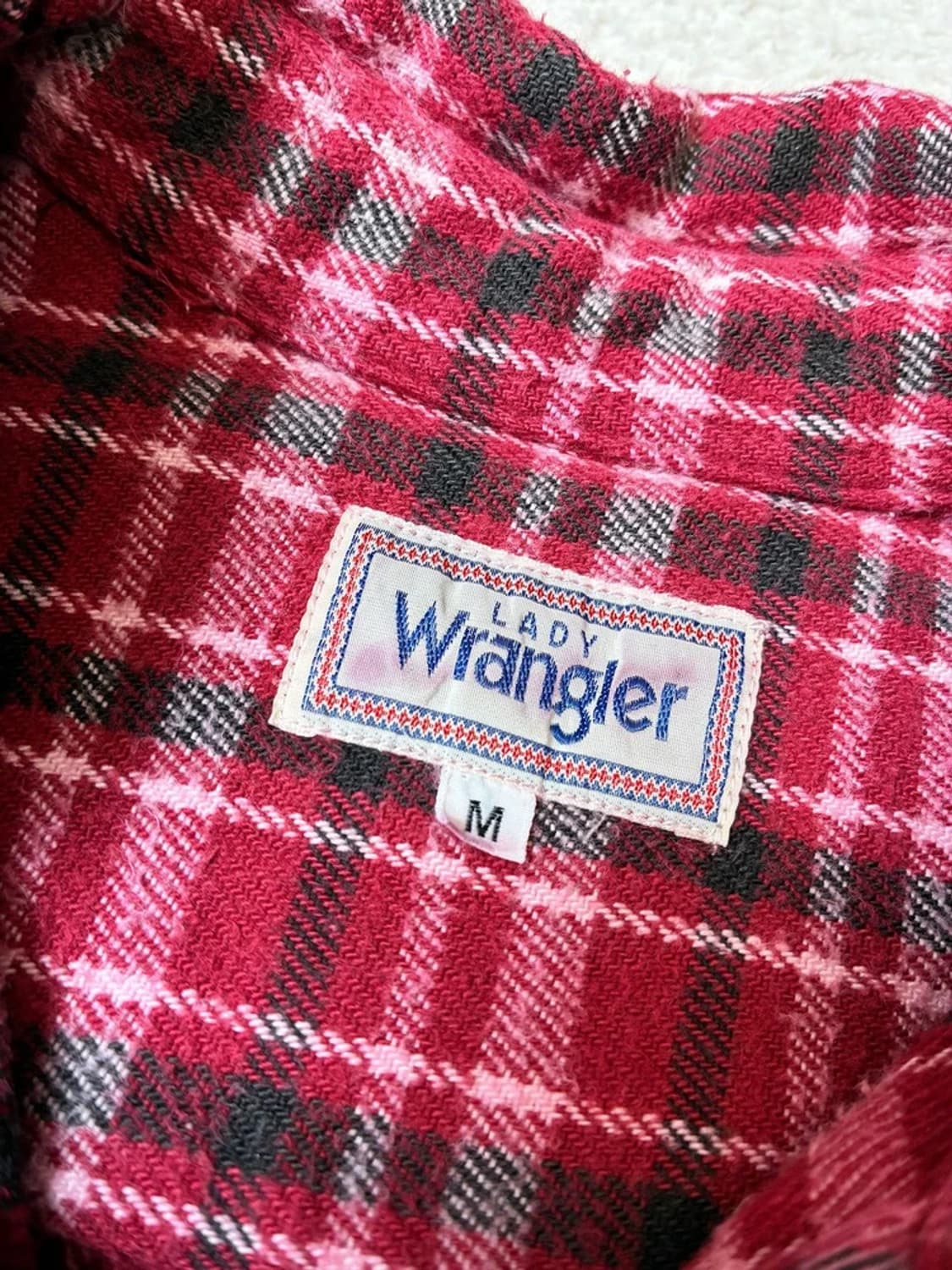 레이디 랭글러 90's 재팬 더블 포켓 체크 남방 PN7879 상품이미지6