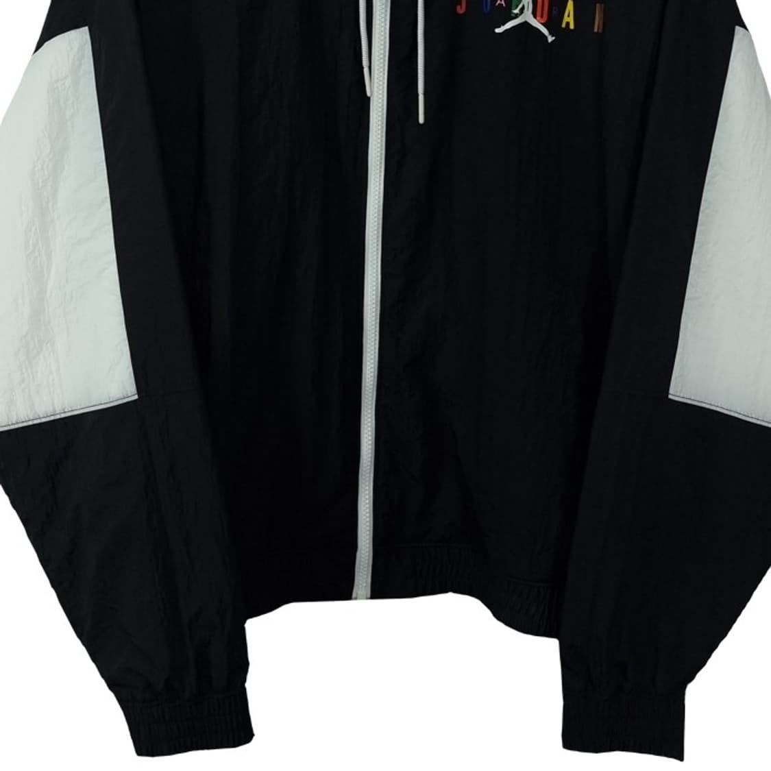 [나이키] 로고 프린팅 오버핏 바람막이 자켓 블랙 M19166 상품이미지5