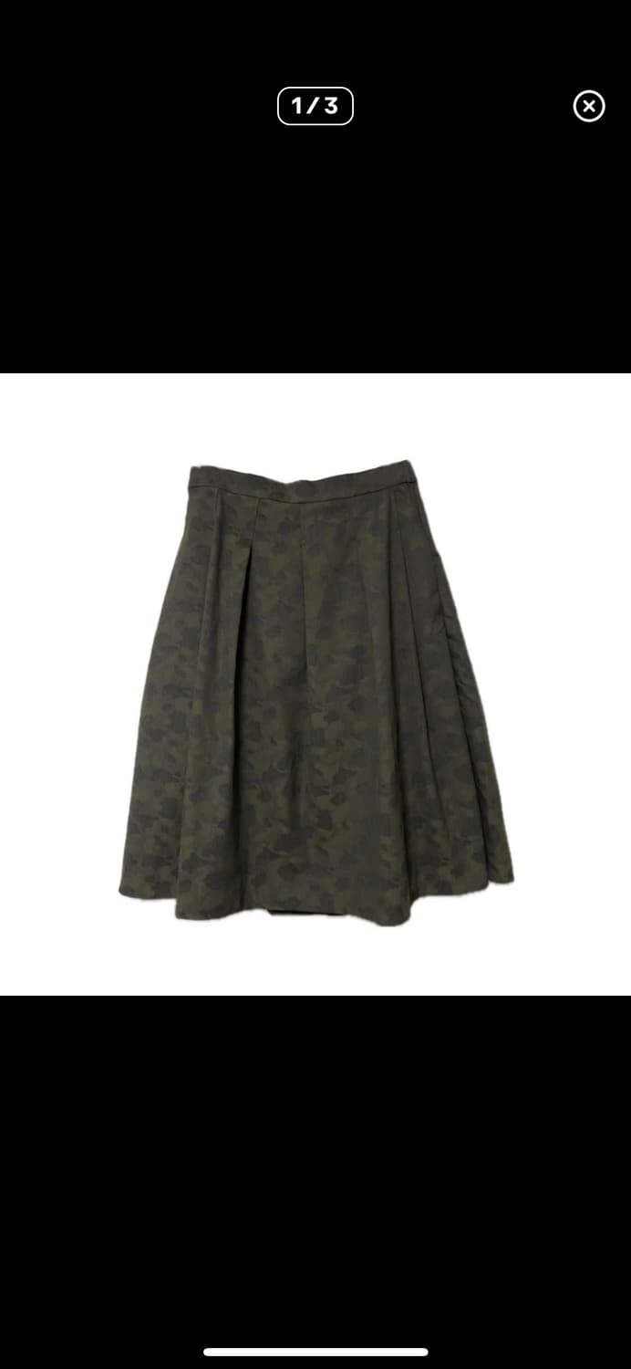 유니클로 카모플라쥬 미디플리츠스커트 상품이미지2