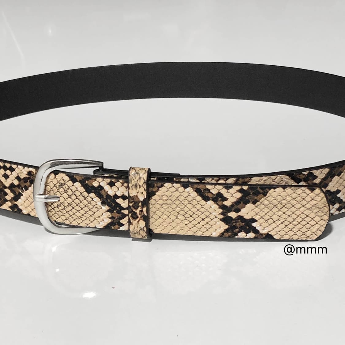 [Unisex] 파이톤 스네이크 뱀피 벨트 상품이미지7