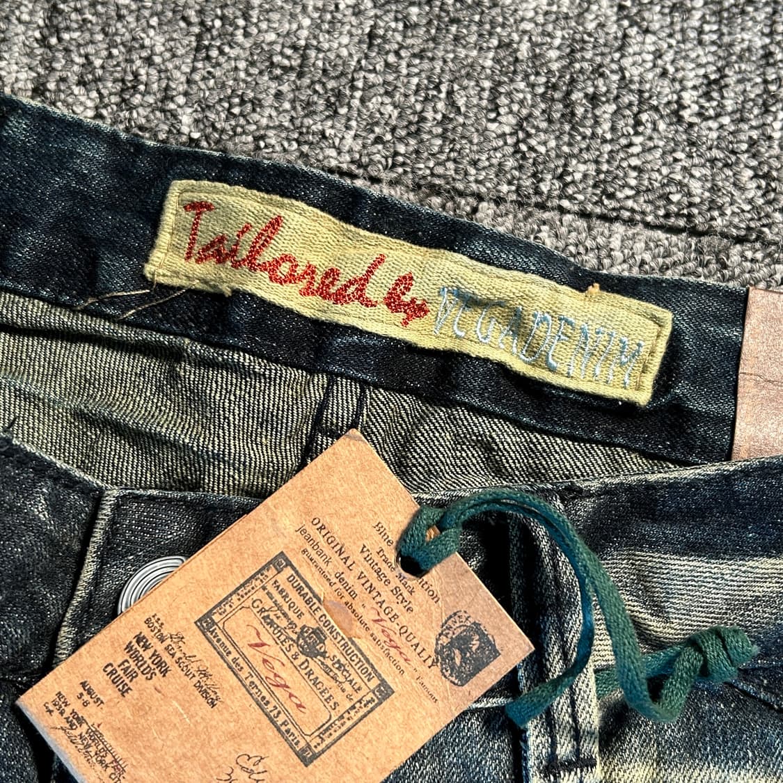 VEGA DENIM 빈티지 워싱 데미지 데님 팬츠 상품이미지8
