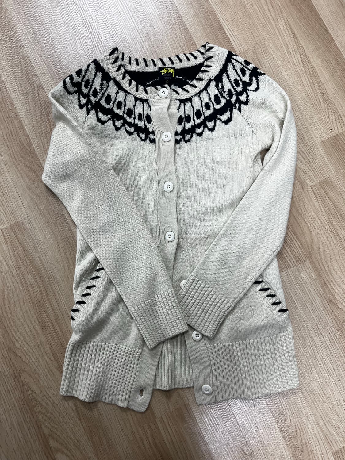 Stussy Japan vintage knit cardigan 상품이미지2