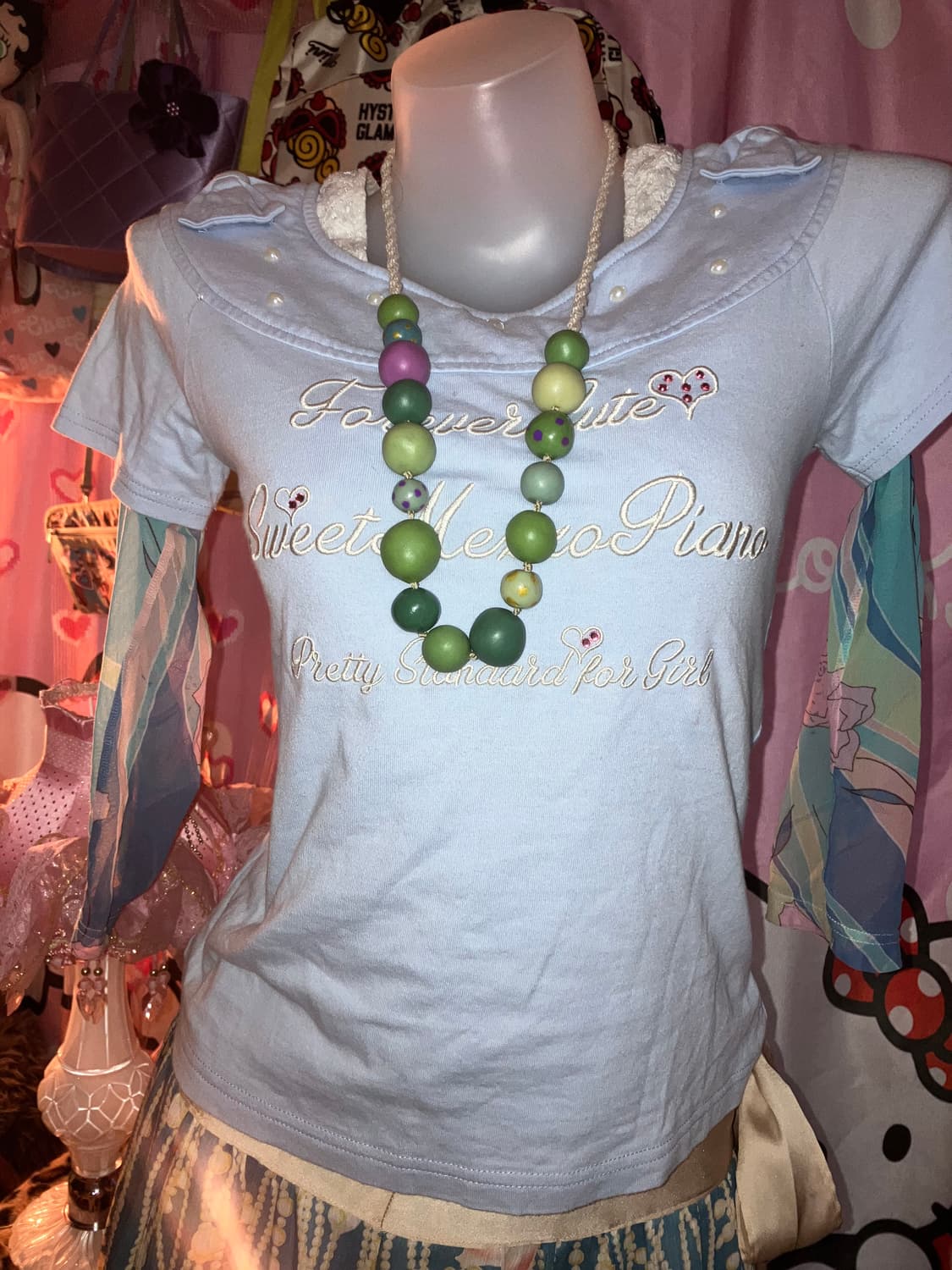 jpn 도트 포인트 방울 목걸이 상품이미지2